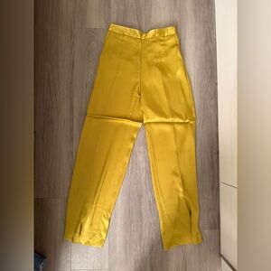 Zara golden suit pants